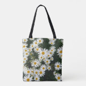 White Oxeye Daisy, Moon Daisy Meadow Tasche (Rückseite)