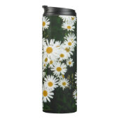 White Oxeye Daisy, Moon Daisy Meadow Thermosbecher (Nach rechts gedreht)