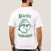 White Pacific Gymnastics Flippin phantastisches Sh T-Shirt (Rückseite)