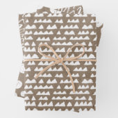 White Paint Rustic Kraft Simple Elegante Weihnacht Geschenkpapier Set (Beispiel)