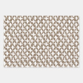 White Paint Rustic Kraft Simple Elegante Weihnacht Geschenkpapier Set (Vorderseite 3)