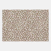 White Paint Rustic Kraft Simple Elegante Weihnacht Geschenkpapier Set (Vorderseite)