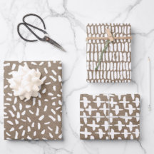 White Paint Rustic Kraft Simple Elegante Weihnacht