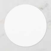 White Palette Tea Party Bridal Shower Einladung (Rückseite)