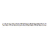 WHITE PANSY PARTY RIBBON SATINBAND (Vorderseite)