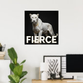White Panther Luxusmode Poster (Heimbüro)