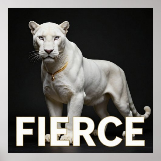 White Panther Luxusmode Poster (Vorne)