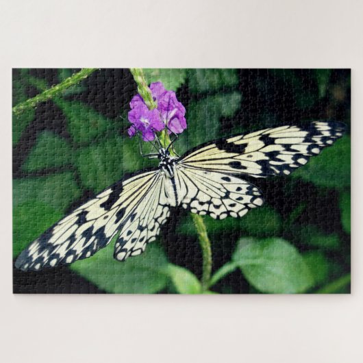 White Paperkite Butterfly Puzzle (Horizontal)