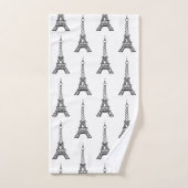 White Paris Eiffel Tower Badetücher Set Geschenk (Handtuch)