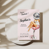 White Party Disco Geburtstag Einladung