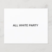 White Party Flyer (Hinten)