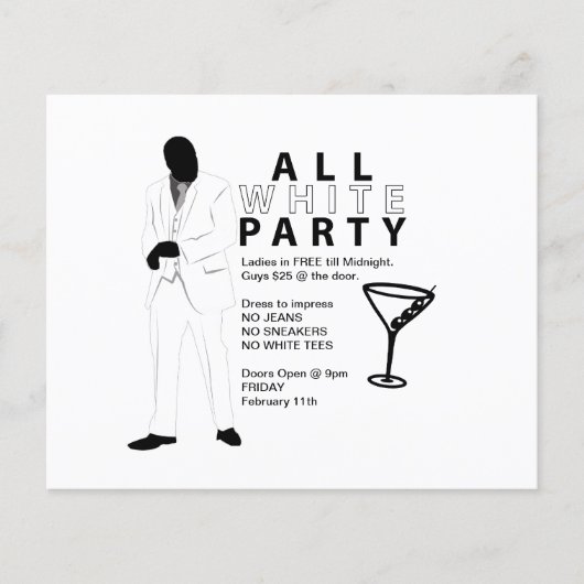 White Party Flyer (Vorne)