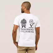 White Party Palm Springs Aqua T-Shirt (Schwarz voll)