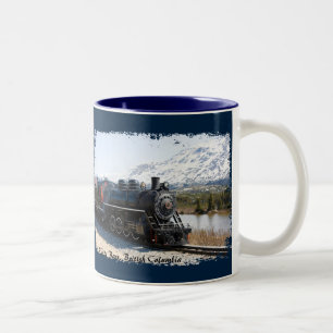 White Pass Zug im Schnee Kaffeetasse