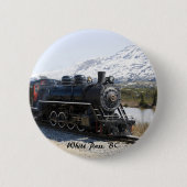 White Pass Zug in Snow Button (Vorderseite)