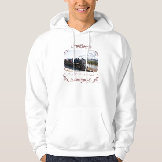 White Pass Zug in Snow Hooded Sweatshirt (Vorderseite)