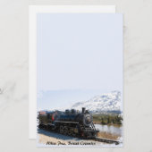 White Pass Zug in Snow Stationery Briefpapier (Vorne/Hinten)