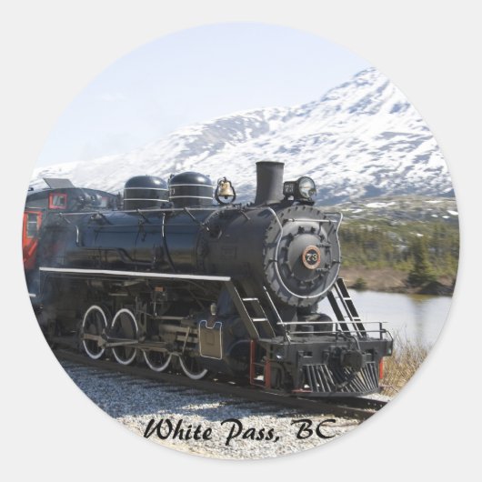 White Pass Zug in Snow Stickers (Vorderseite)