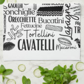 White Pasta Geschirrtuch (Gefaltet)