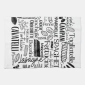 White Pasta  Geschirrtuch (Horizontal)