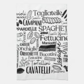 White Pasta Geschirrtuch (Vertikal)