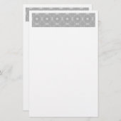 White Pattern Briefpapier (Vorne/Hinten)