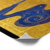 White Paulownias und Chrysanthemas, Sakai Hoitsu Poster (Ecke)