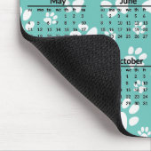 White Paw Prints 2025 Calendar Mousepad (Ecke)