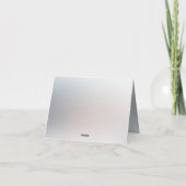 White Peach Floral Dankeschön Karte (Rückseite)