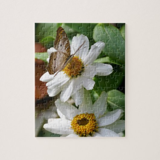 White Peacock Butterfly Puzzle (Vertikal)