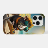 White Peacock iPhone Hülle (Rückseite (Horizontal))