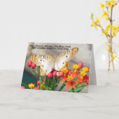 White Peacock Irish Sessing-Grußkarte Karte (Gelbe Blume)