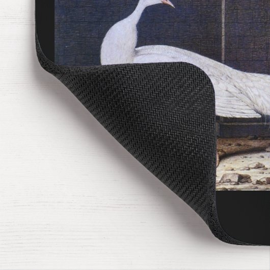 White Peacock Mousepad (Ecke)