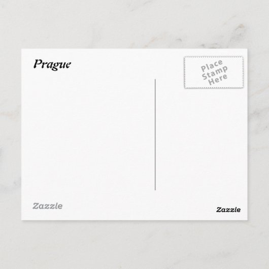 White Peacock Postkarte (Rückseite)