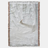 White Peacock schöne Federn Decke (Vorderseite Vertikal)