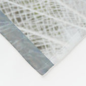 White Peacock schöne Federn Fleecedecke (Ecke)