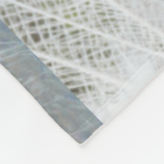 White Peacock schöne Federn Fleecedecke (Ecke)