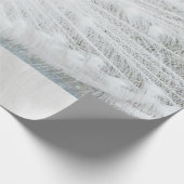 White Peacock schöne Federn Geschenkpapier (Ecke)