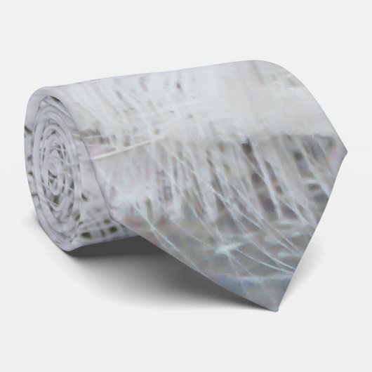 White Peacock schöne Federn Krawatte (Gerollt)