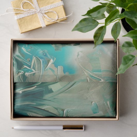 White Peacock Seidenpapier (Geschenk)