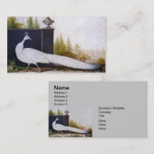 White Peacock Visitenkarte (Vorne/Hinten)