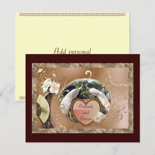 White Peacock Wedding (Vorne/Hinten)