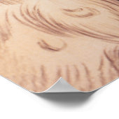 White Peacocks Vintage Poster (Ecke)