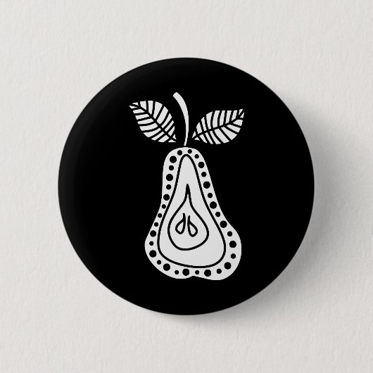 White Pear Button (Vorderseite)