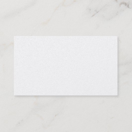White Pearl Finish Business Card Visitenkarte (Rückseite)