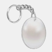 White Pearl Schlüsselanhänger (Vorderseite links)