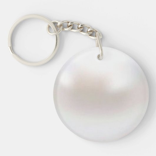White Pearl Schlüsselanhänger (Vorderseite)