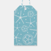 White Pearl Starfish Wedding Brautparty Party Geschenkanhänger (Rückseite)