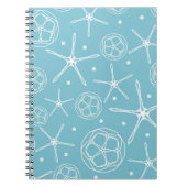 White Pearl Starfish Wedding Planner Journal Notizblock (Vorderseite)