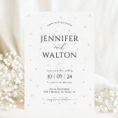 White Pearls Hochzeitseinladung Einladung